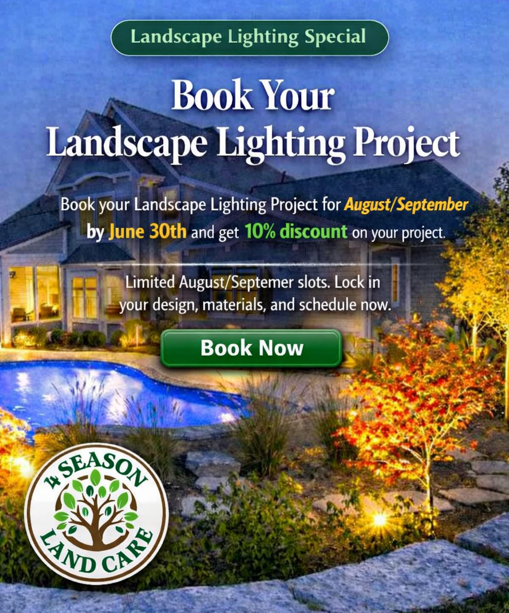 Book Your Landscape Lighting Project