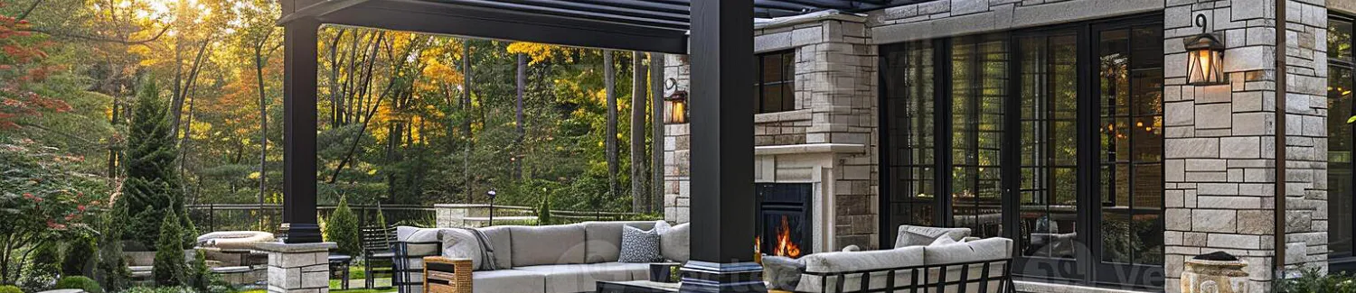 Outdoor living area patio