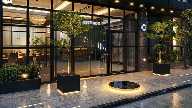 Commercial Landscape lighting