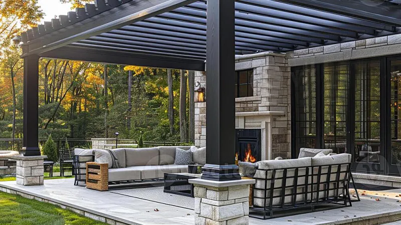 Outdoor living area patio